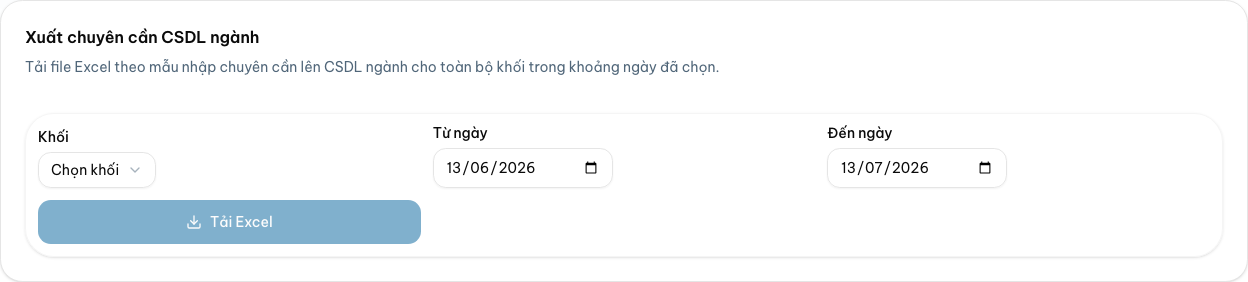 Xuất theo khối (quản trị) — Desktop