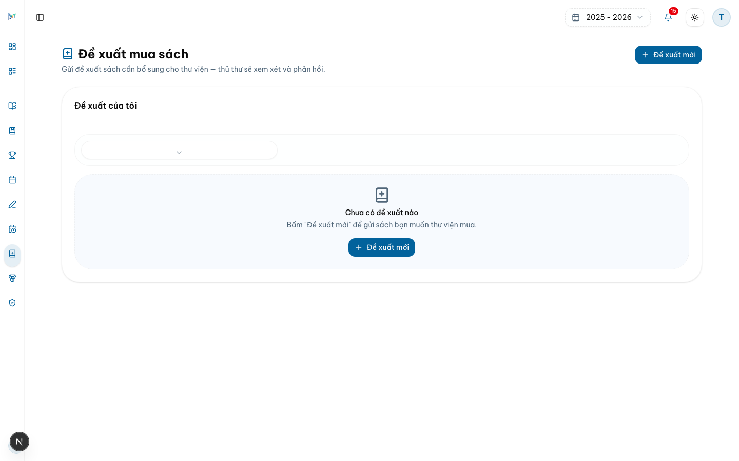 Đề xuất mua sách — Desktop